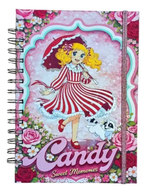 Candy Candy Agenda Glitter Con Esquelas