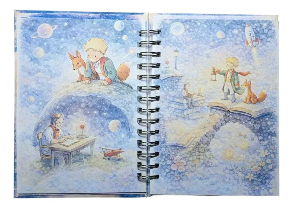 D_NQ_NP_2X_972316-MLC107539523696_032026-F El Principito Agenda Ilustrada Tapa Dura Glitter