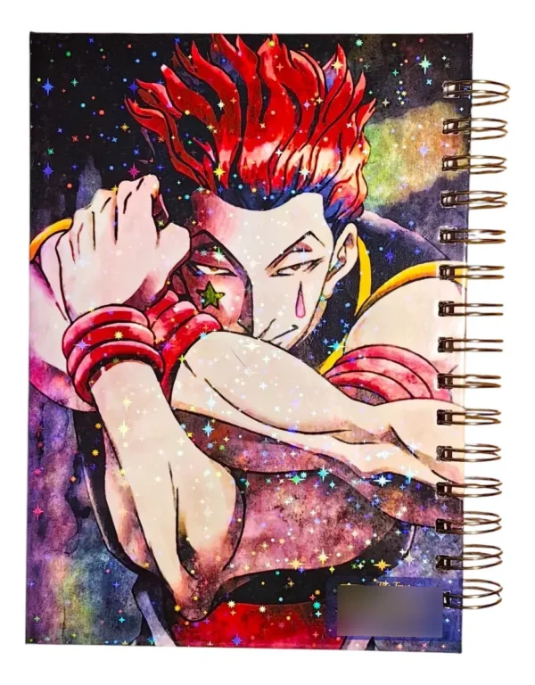 D_NQ_NP_2X_976447-MLA108523200447_032026-F Cuaderno / Agenda Hisoka Hunter X Hunter Holográfico Anime
