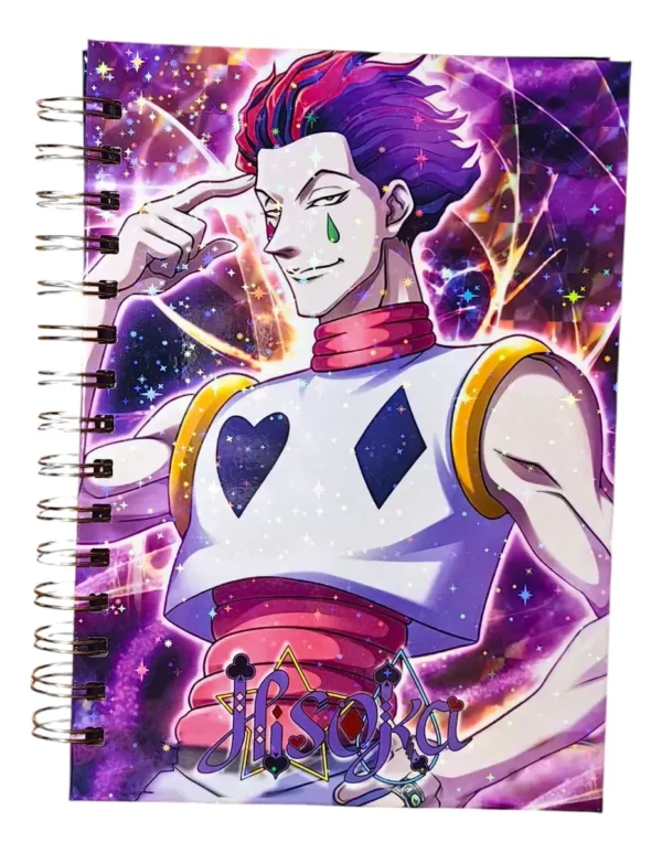 D_NQ_NP_2X_996550-MLC108505190531_032026-F Cuaderno / Agenda Hisoka Hunter X Hunter Holográfico Anime
