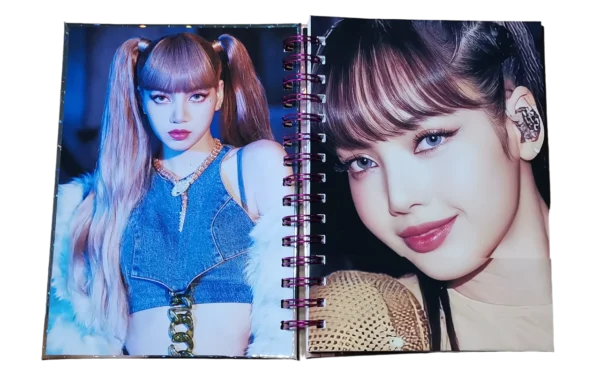 Lisa Blackpink Cuaderno Holográfico A5 Tapas Duras Agenda