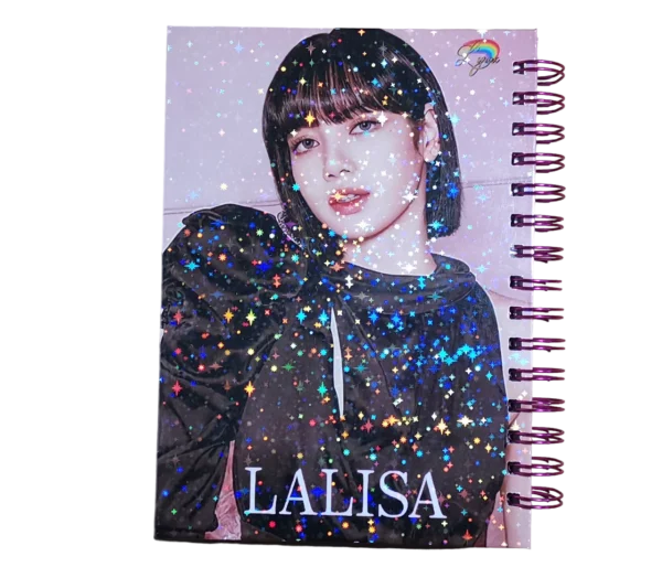 Lisa Blackpink Cuaderno Holográfico A5 Tapas Duras Agenda